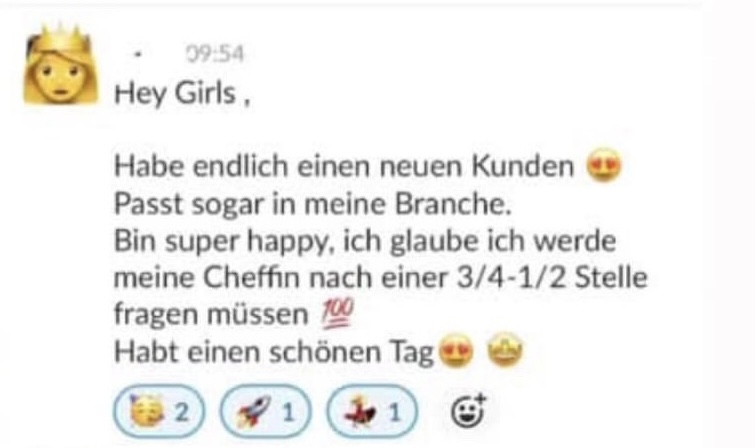 Erfolgs-Nachricht aus der Community: endlich einen neuen Kunden gewonnen
